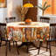 Golden Maple Leaf Pattern Washable Polyester Tablecloth