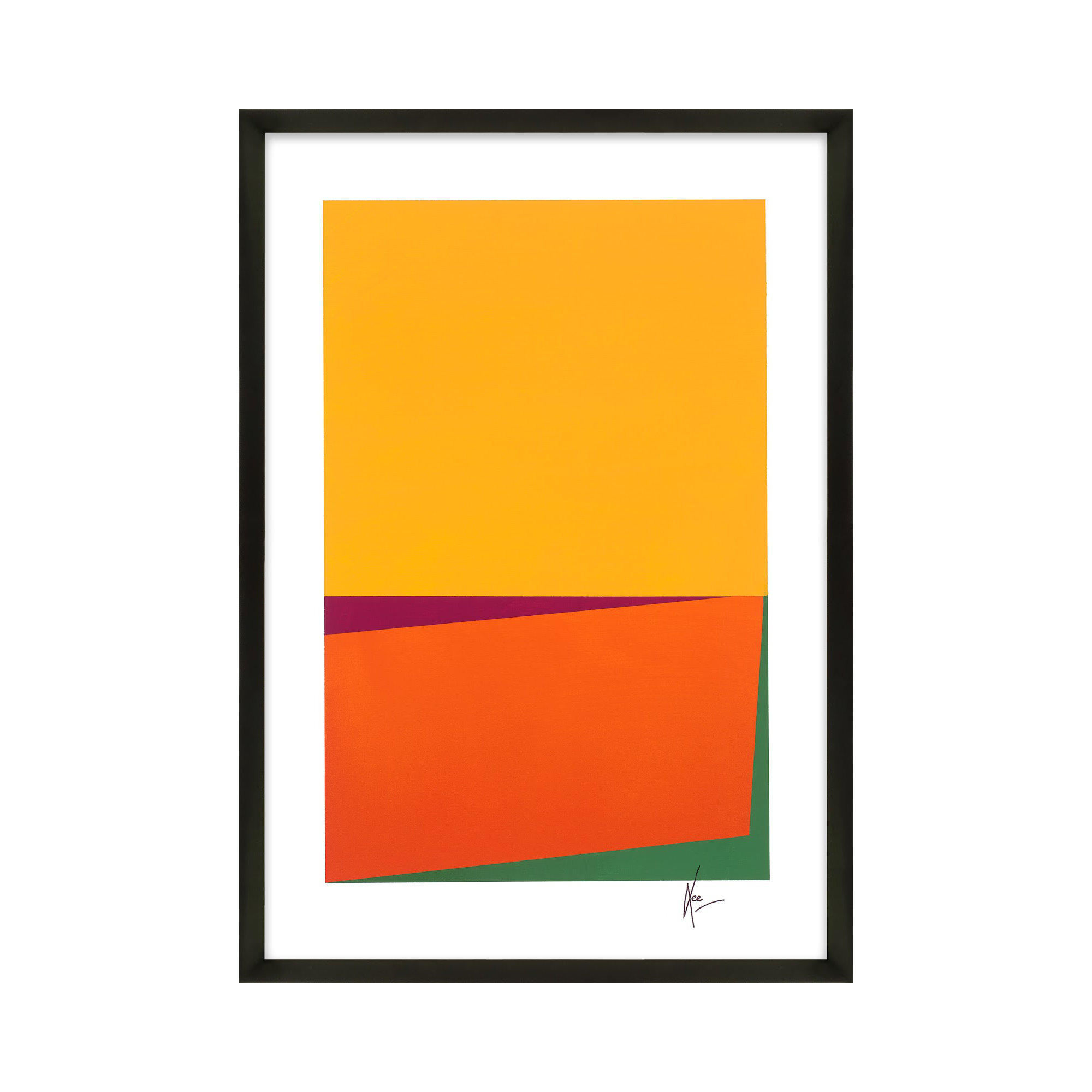 Sahara by Lee Lessem, 38" H x 26.5" W x 1.25" D, Black
