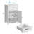 Ensemble de 2 tables de chevet avec tiroirs-1050517902