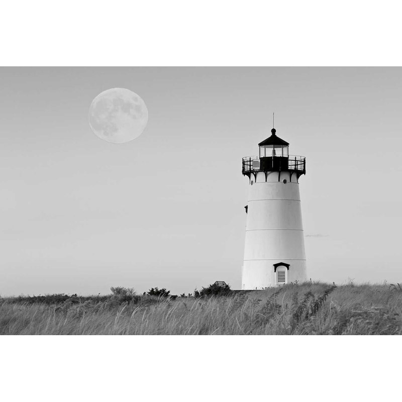 " Moon Over Marthas Vineyard BW ", 24" H x 36" W
