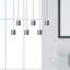 Luminaire suspendu tambour en grappe 6 lumières Andromedae-1960601879