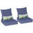 Lucy Outdoor Seat and Back Cushion（Set of 2 Seats, 2 Backs, 2 Pillows)-466470525