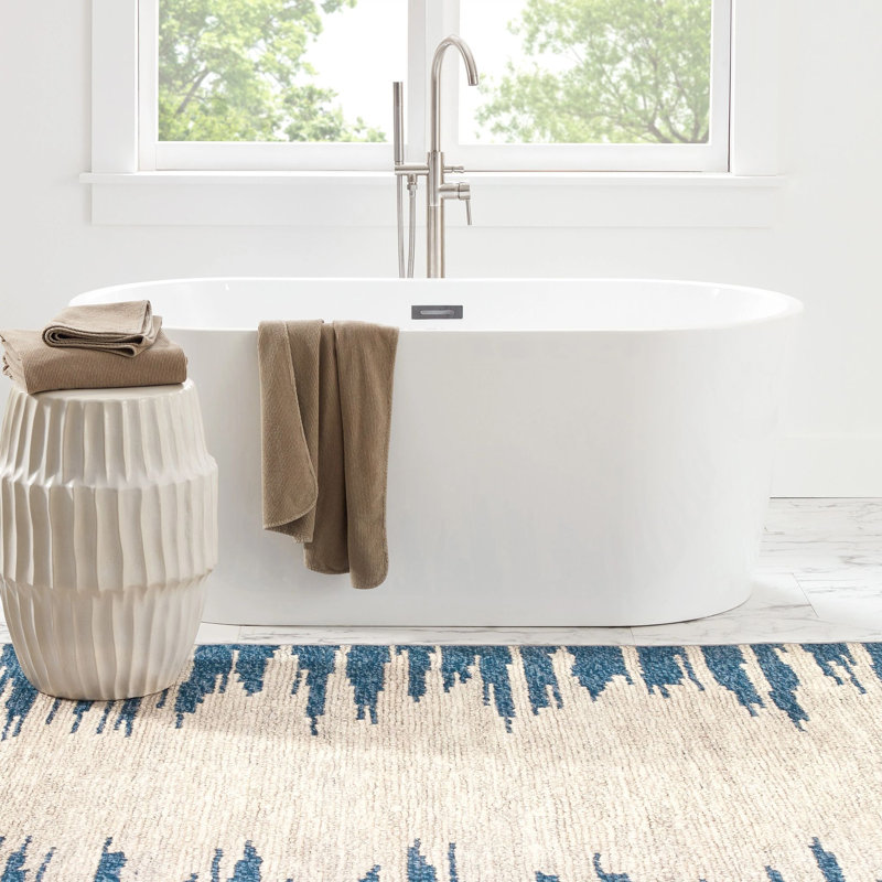 Moss Moonlight Machine Washable Rug, Rectangle 6' x 9'