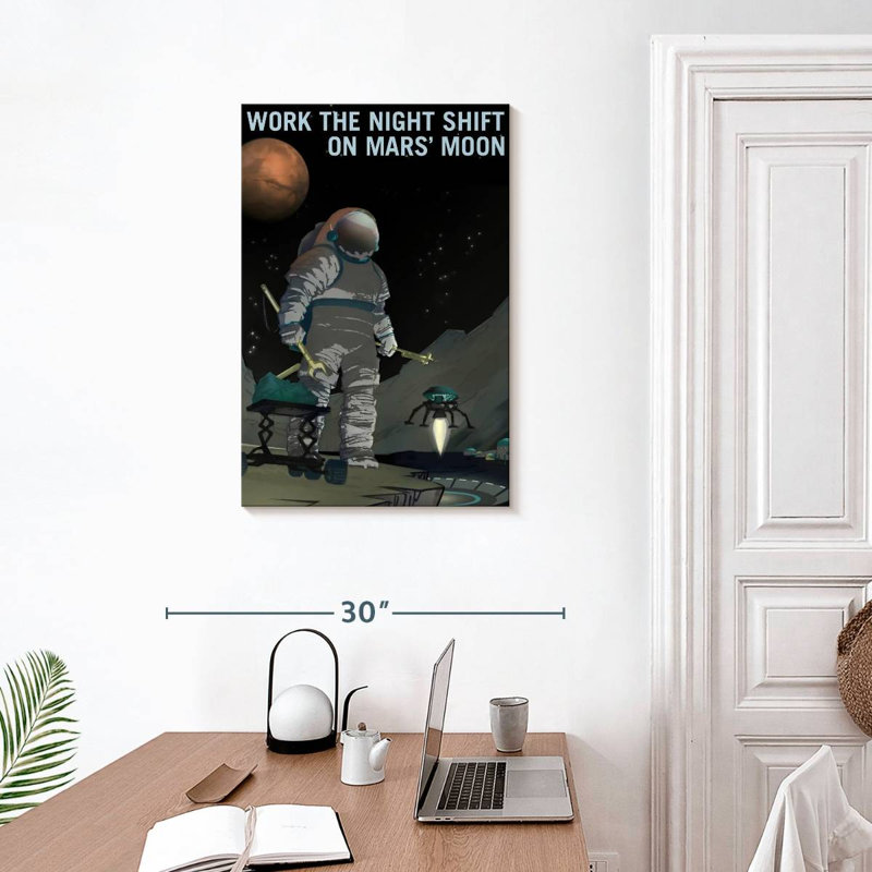 Oberle Mars Explorers Wanted Poster VI, 30" H x 20" W