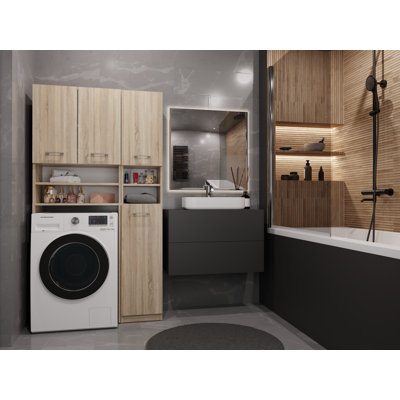 MDF Wood Laundry Room Organiser