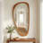 Solid Wood Asymmetrical Accent Mirror-1112668571-1112668568