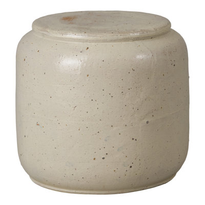 Squat 18H" Round Handcrafted Ceramic Garden Stool