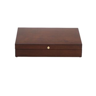 Promotional Brown Silverware Chest with Brown Lining