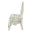 Fauteuil capitonné blanc