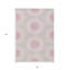 Tapis intérieur lavable 5 pi x 8 pi rosé et ivoire avec médaillon floral