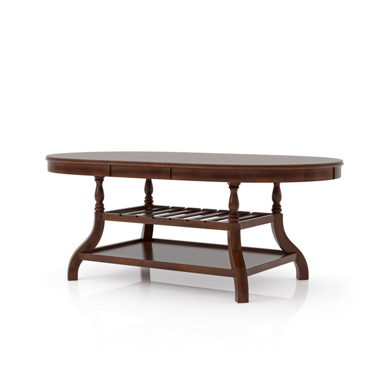 Fadhel Extendable Oval Solid Wood Base Dining Table
