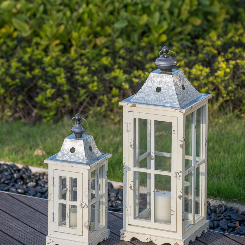 Wooden Candle Lantern Decorative, Hurricane Lantern Holder Decor