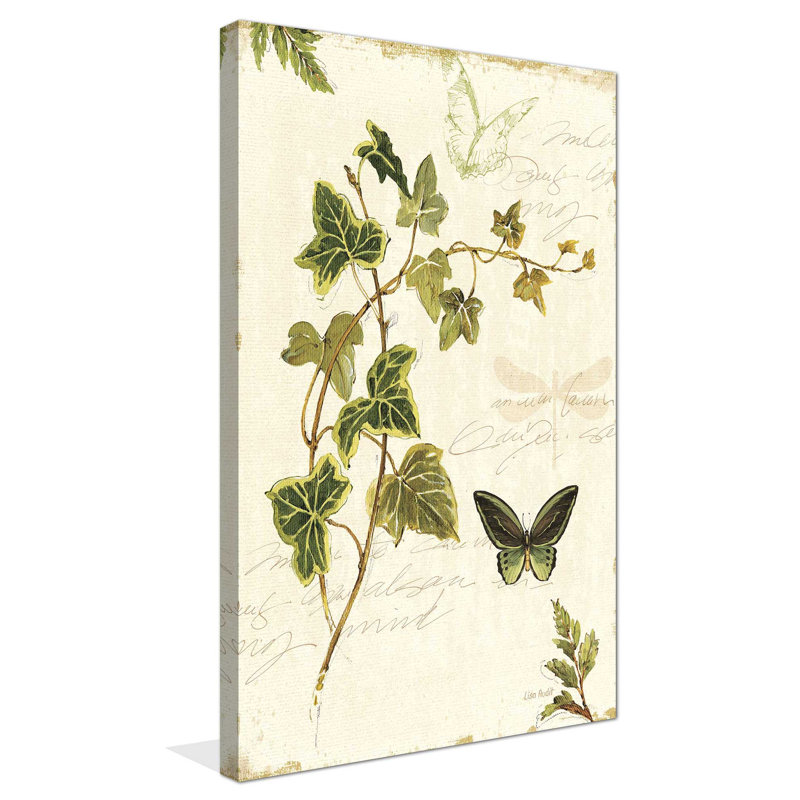 Ivies and Ferns IV Crop - peinture, L 18 po x H 30 po, Toile tendue