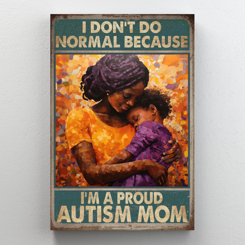 Jamontez Im A Proud Autism Mom sur impression sur toile, H 36 po x l 24 po x P 1,25 po
