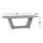 Rectangular Trestle Dining Table