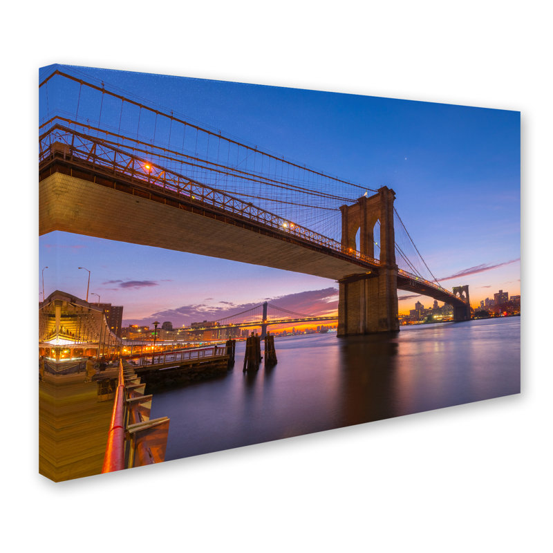 Ann «Bridge 1», reproduction de photo sur toile tendue Ann, H 22 po x l 32 po