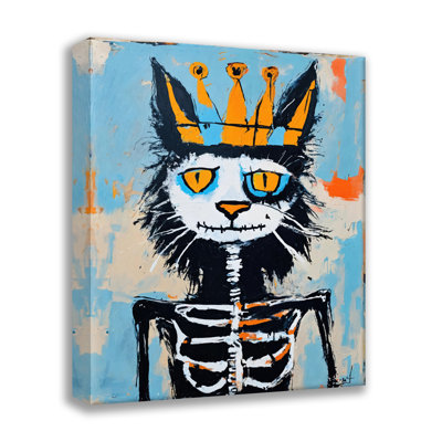 Chat 20 - Hommage - Basquiat, estampe numérique sur toile tendue avec châssis