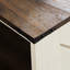 Table basse rustique avec tablette semi-ouverte, cocktail carré en bois pour la vie et la réunion, style, noyer et aspect de surface facile à nettoyer, rangement