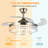 Thaniel 42'' Ceiling Fan with LED Lights and retractable fans