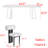 Modern rectangular solid wood dining table set-110958769