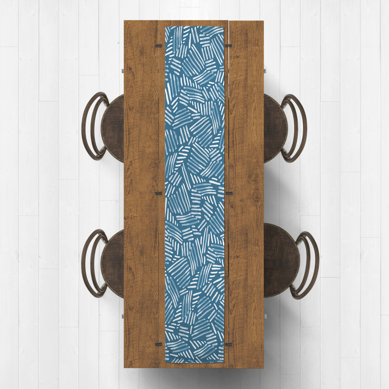 Blimi Rectangle Polyester Table Runner, 90" x 16"