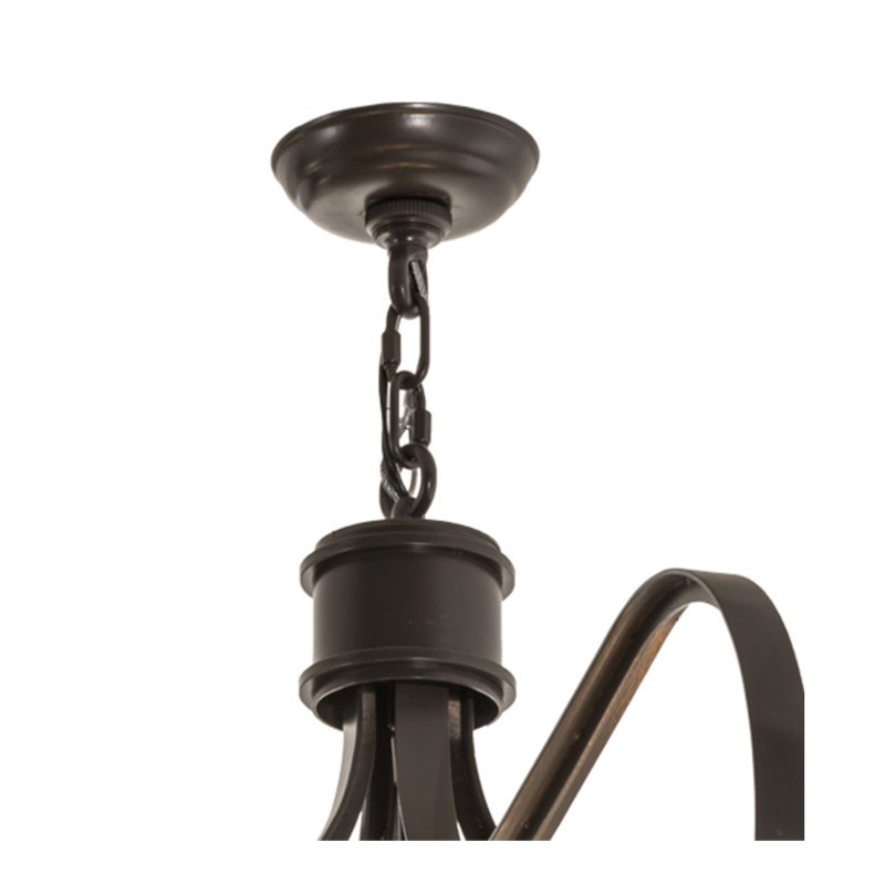 Luminaire suspendu carré / rectangulaire en bronze à 12 lumières Konterra