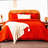 Terracotta Rust Boho Queen Bedding Ensemble - 7 Piece Set with Comforter, Sheets, Pillowcases & Shams - Lightweight Complete Bed in a Bag
