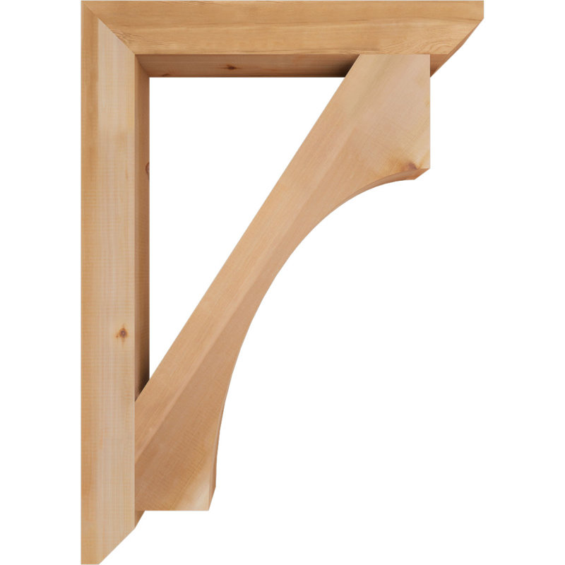 Support en bois Westlake, Cèdre rouge, H 42 po x l 3,5 po x P 30 po