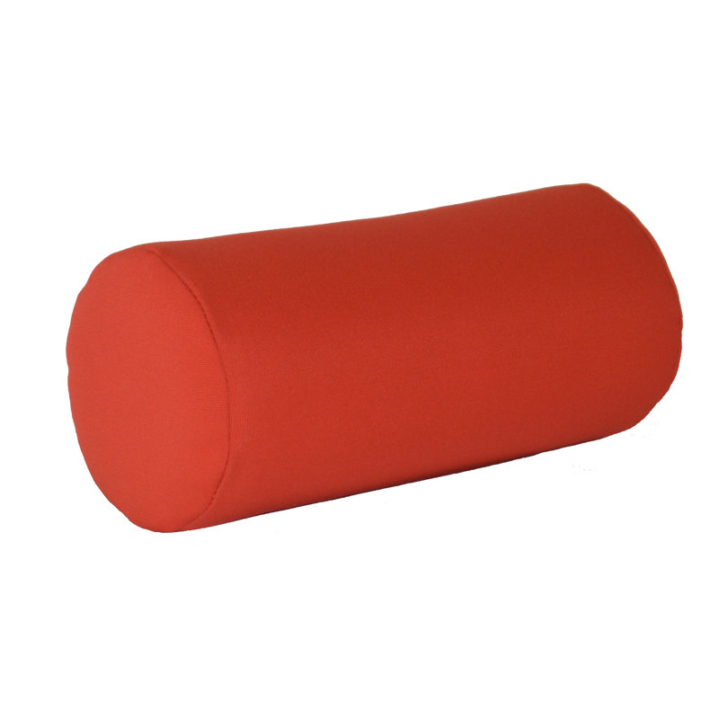 Sundown Acrylic Bolster Pillow, 7" H x 18" W, Red