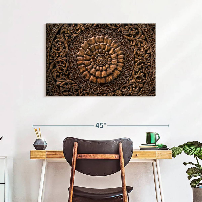 Senne Round Floral Carving