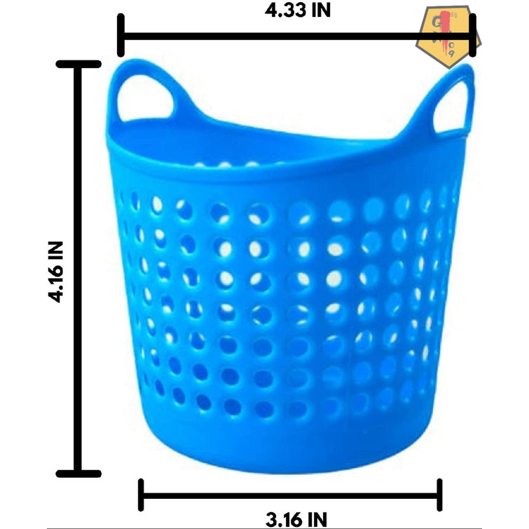 Foraineam Plastic Storage Baskets, 13.8 x 9.9 x 3.3 inch Basket Bins  Stackable Desktop Organizer Shelf Baskets, Office File Holder Storage  Basket