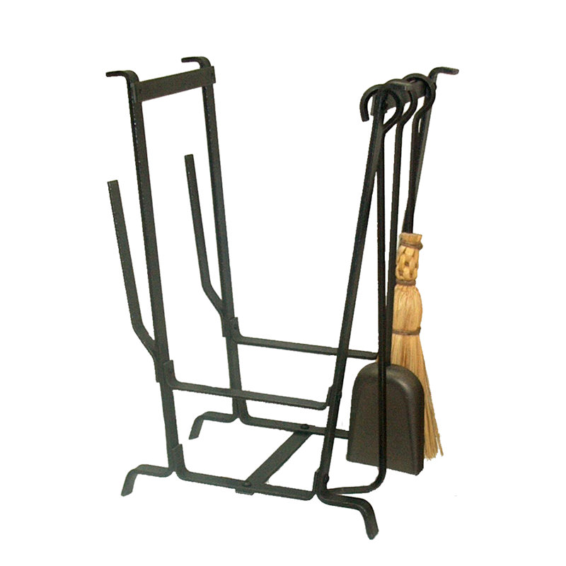 USA Handcrafted Lodge Log Rack with Tools