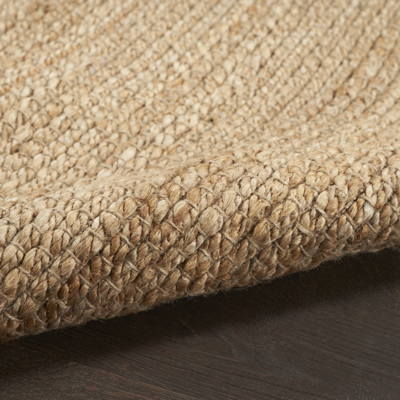 Gerri Solid Color Flatweave Area Rug, Runner 2'3" x 10', Tan