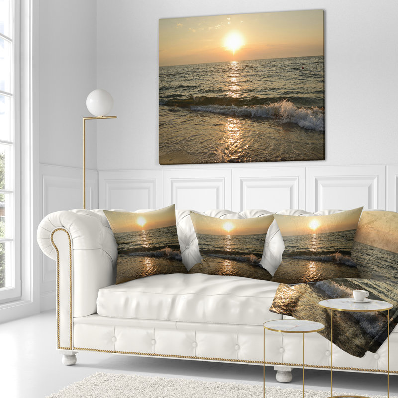 Coussin lombaire plage soleil marin, Carrée 18 po x 18 po