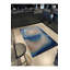 Tapis décoratif moderne à motif abstrait en spirale ondulé lavable à la machine-835436542