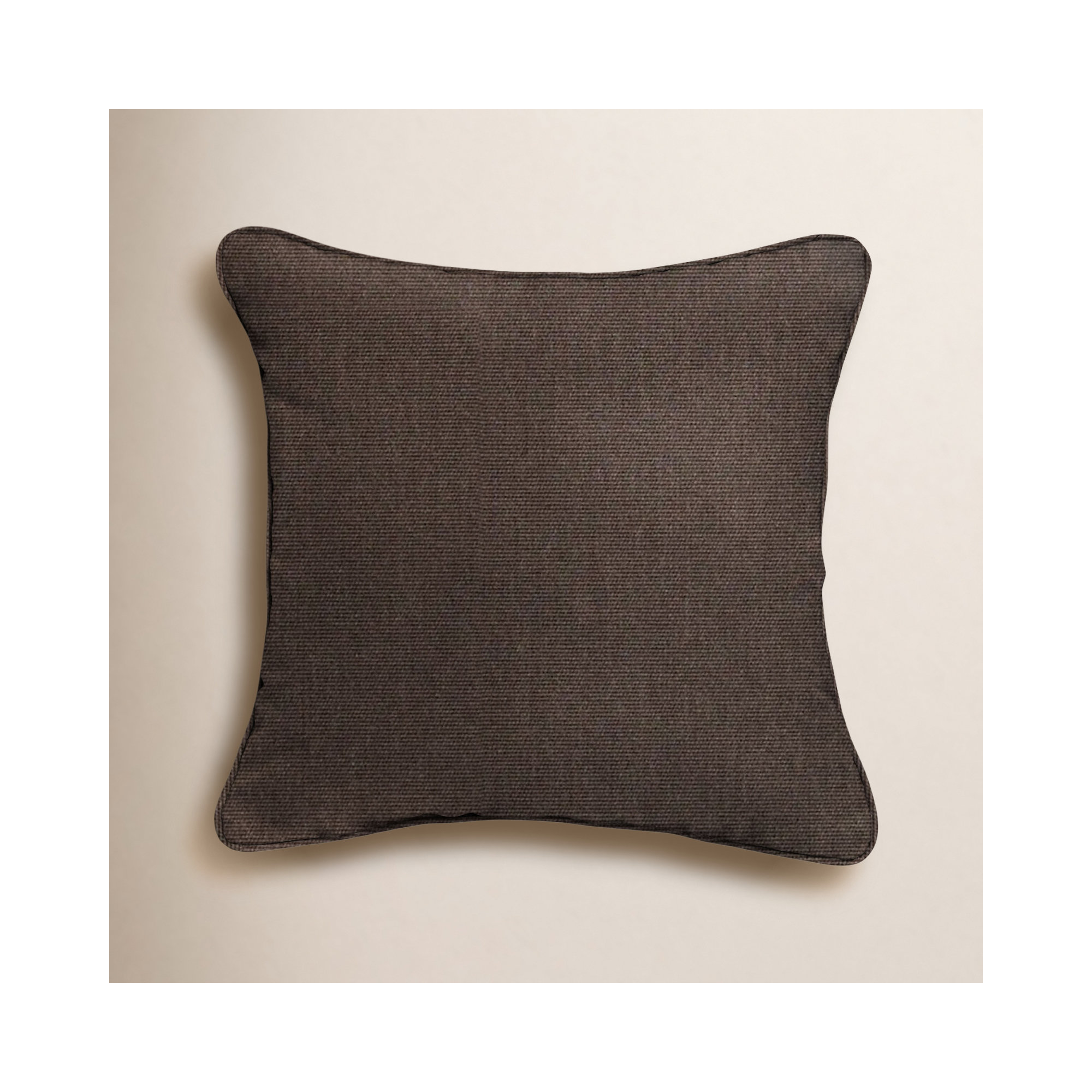 Tinsley Sunbrella® Indoor/Outdoor Throw Pillow, 18" x 18", Dark Brown