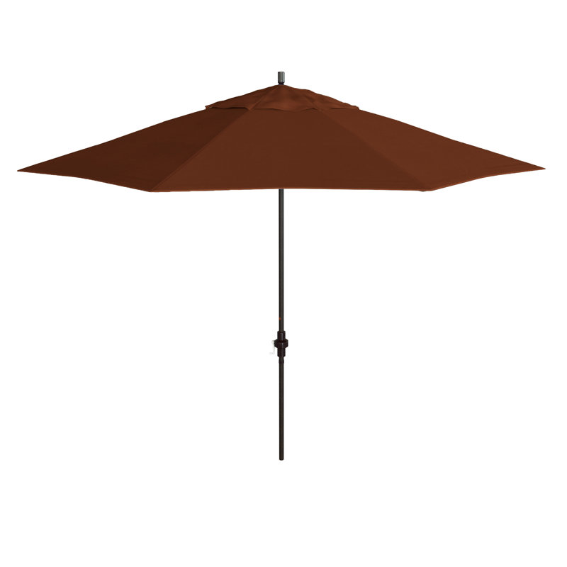Parasol en bronze 11 pi, Sunbrella® terre cuite