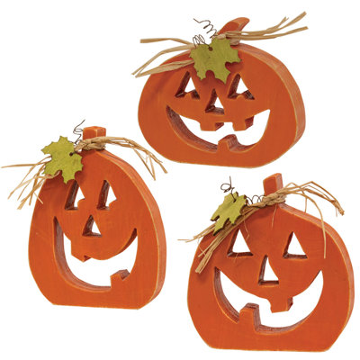Ensemble 3 pièces découpées Jack O Lantern