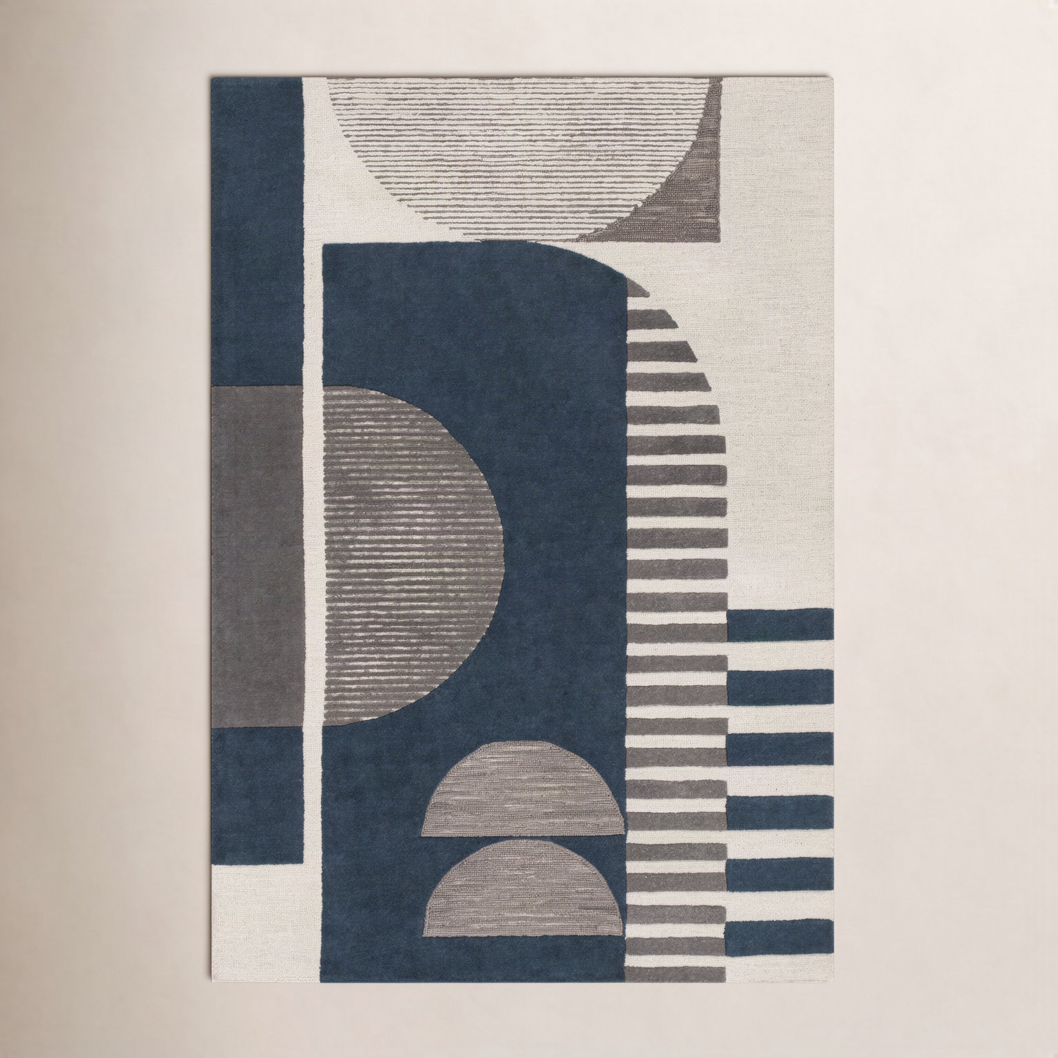 Sola Hand-Tufted Geometric Rug, Rectangle 2' x 3'