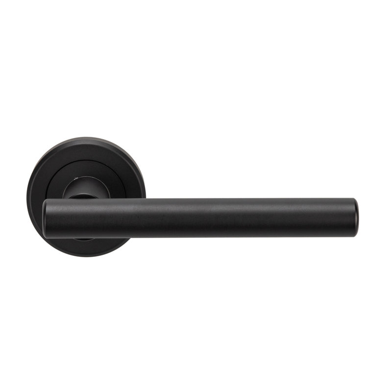 Valarie Latch Door Handle, Matt Black