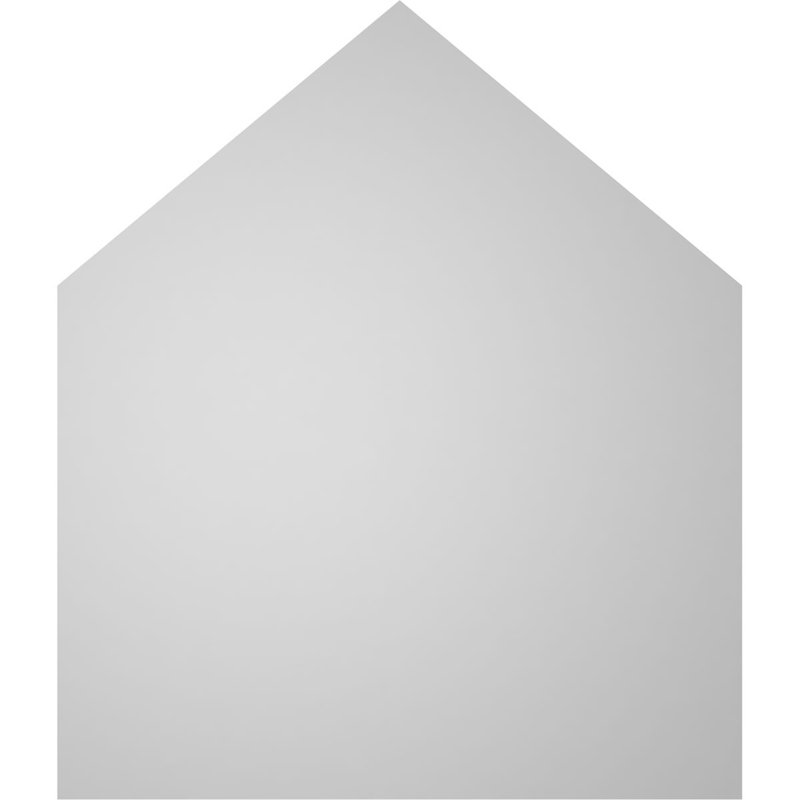 Peaked Top Surface Mount Signature Urethane Non-Functional Gable Vent 10/12 Pitch Primed Tan, 14" H x 12" W x 1.5" D