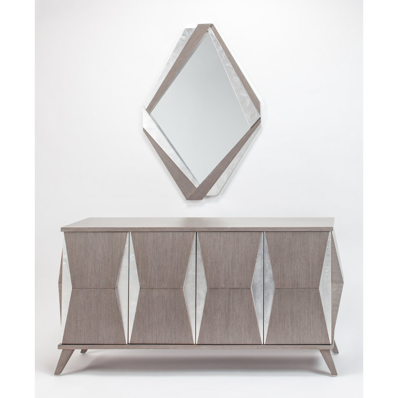 Flat Engineered Wood Wall Mirror