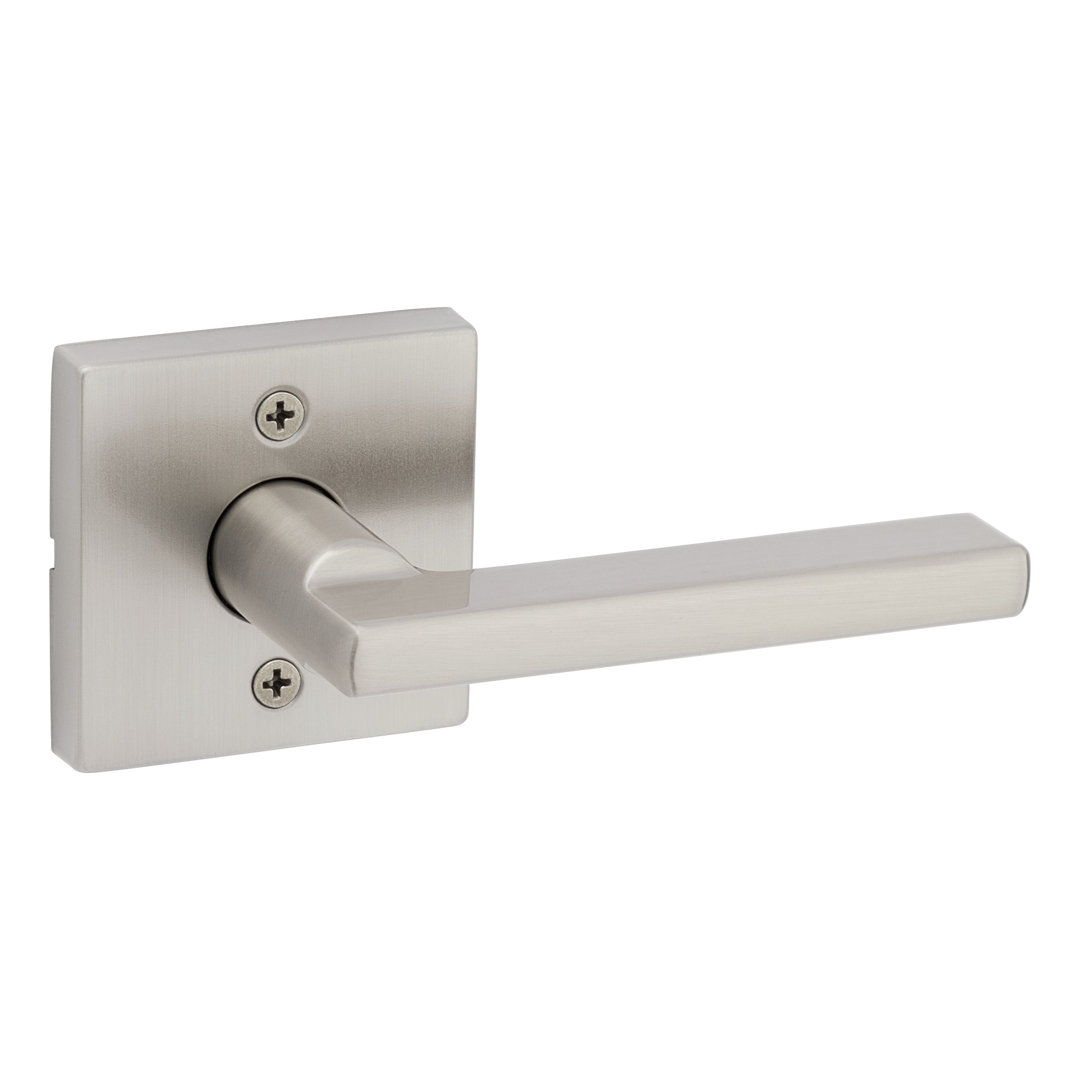 Halifax Single Dummy Door Lever with Square Rosette Kwikset 