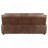 Dark Brown Padded Arm Sofa