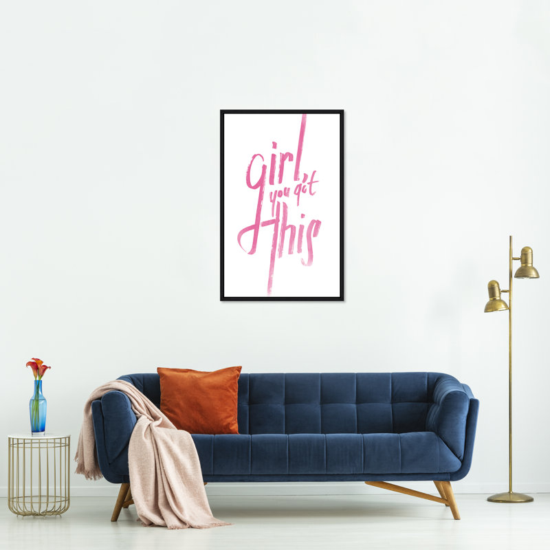 Girl, You Got This Print by Richard Ryder, Glass Coat