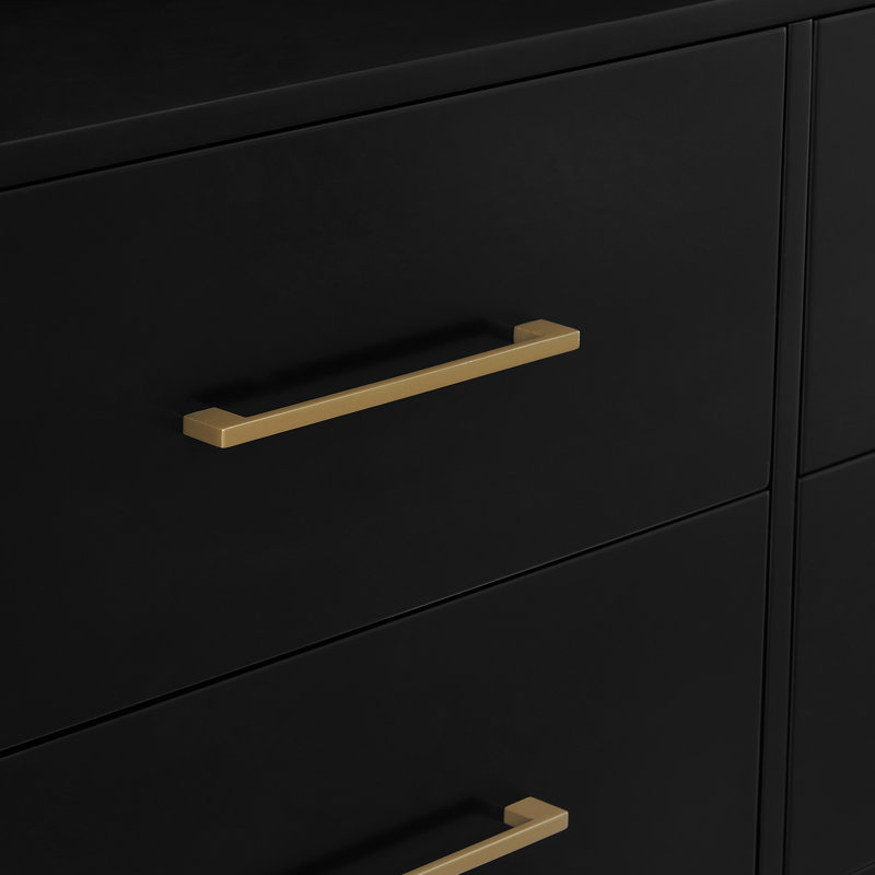 Delta Children Jade 6 Drawer Dresser With Interlocking Drawer System, Black