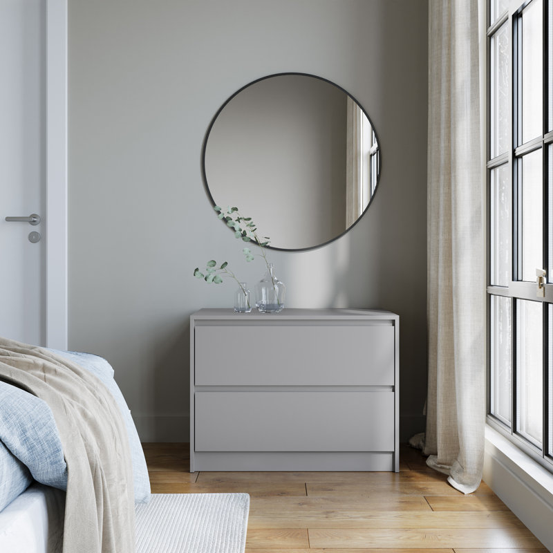 Solid Wood Rectangle Accent Chest, Grey