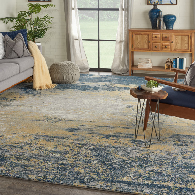 Viscose Abstract Indoor Rug