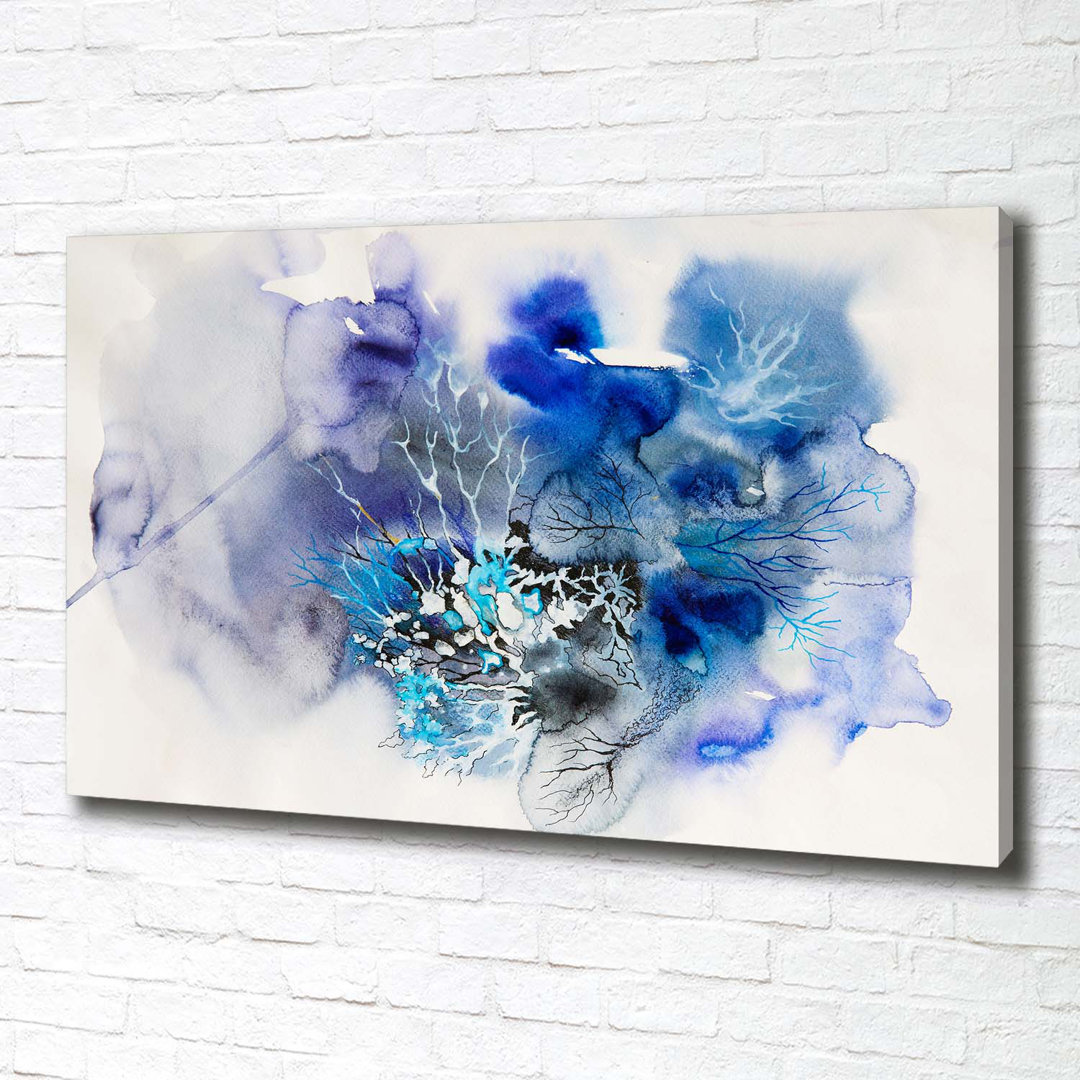 Leinwanddruck - Wandkunst - Drucke auf Leinwand - 100X70 Bild Bildthema: Abstraktion Leinwand Blumen