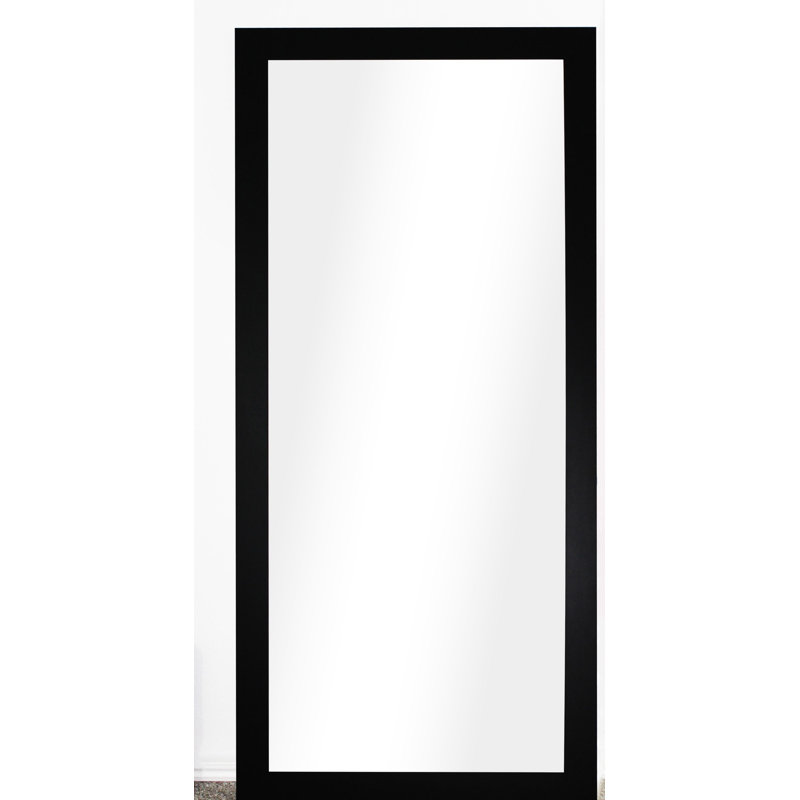 Geyer Flat Mirror, 70.5" H x 32" W, Satin Black
